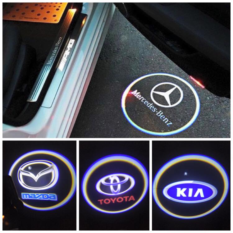 đèn dọi logo cánh cửa đẳng cấp cửa giới thượng lưu